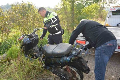 orduda-dere-yataginda-terk-edilmis-motosiklet-bulundu