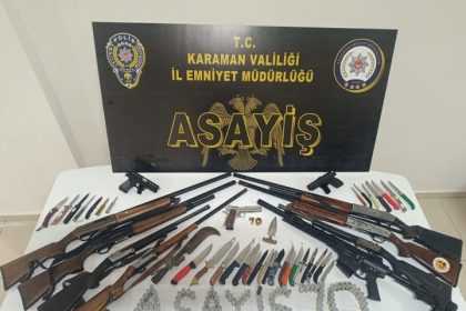 polisin-uygulamalarinda-tarihi-eser-ve-ruhsatsiz-silahlar-ele-gecirildi-8-tutuklama