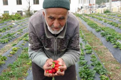 85-yasindaki-ibrahim-dede-hayir-bahcesinde-yetistirdigi-meyve-ve-sebzeleri-ucretsiz-ikram-ediyor
