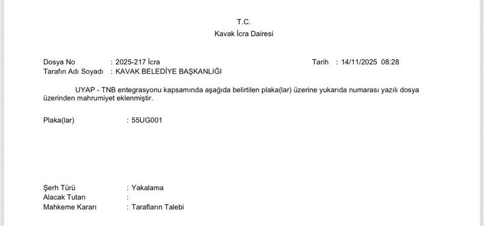 kavak-belediyesinin-makam-aracina-haciz-ve-yakalama-karari