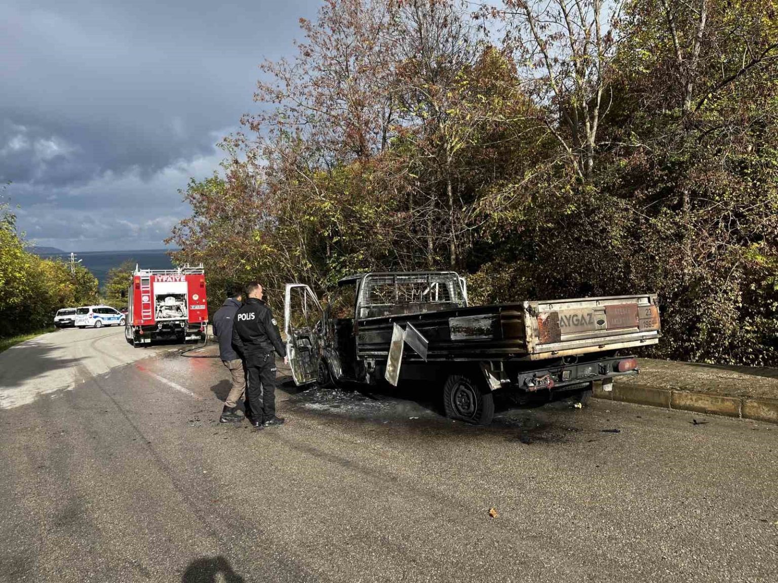 sinopta-seyir-halindeki-kamyonet-alevlere-teslim-oldu