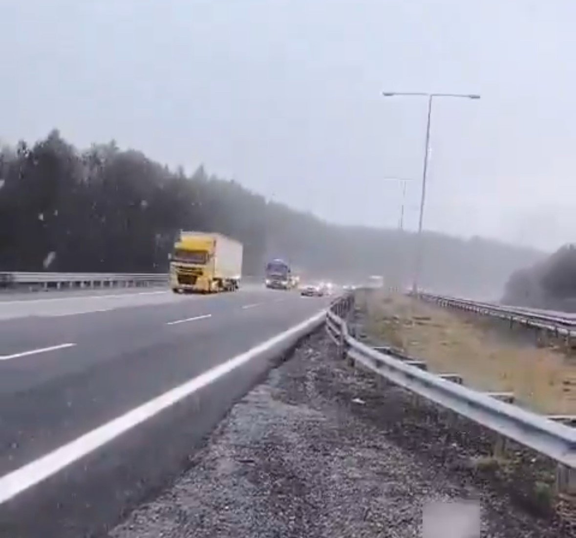 temin-bolu-gecisinde-kar-basladi